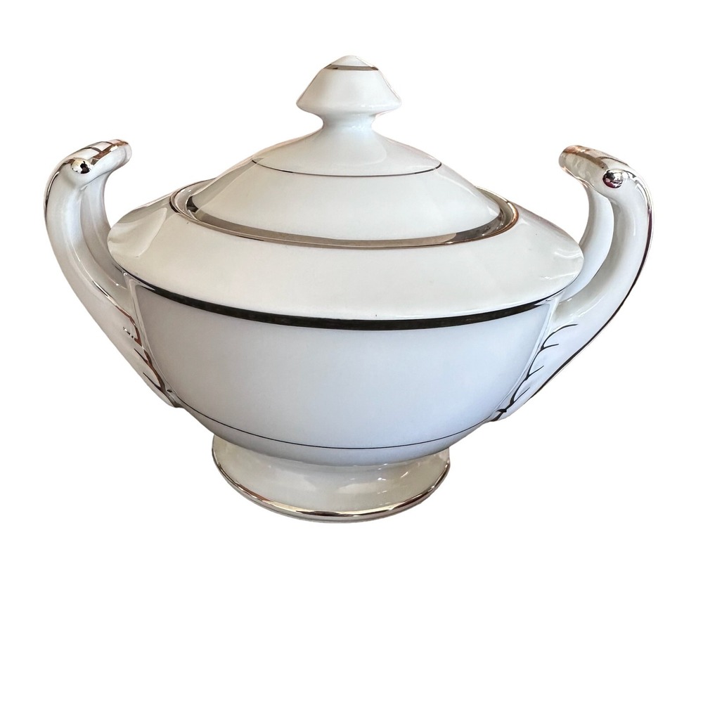 Harmony House Silver Melody Fine China Sugar Bowl‎ Japan